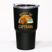 Respect The Capybara Animal Funny Capybara Lover Tumbler