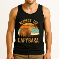 Respect The Capybara Animal Funny Capybara Lover Tank Top