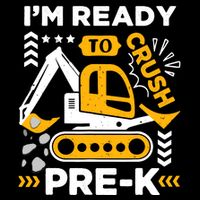 Ready To Crush Preschool Prek Construction Truck Boy Cooling Performance Crew T-Shirt
