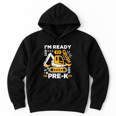 Ready To Crush Preschool Prek Construction Truck Boy Hoodie