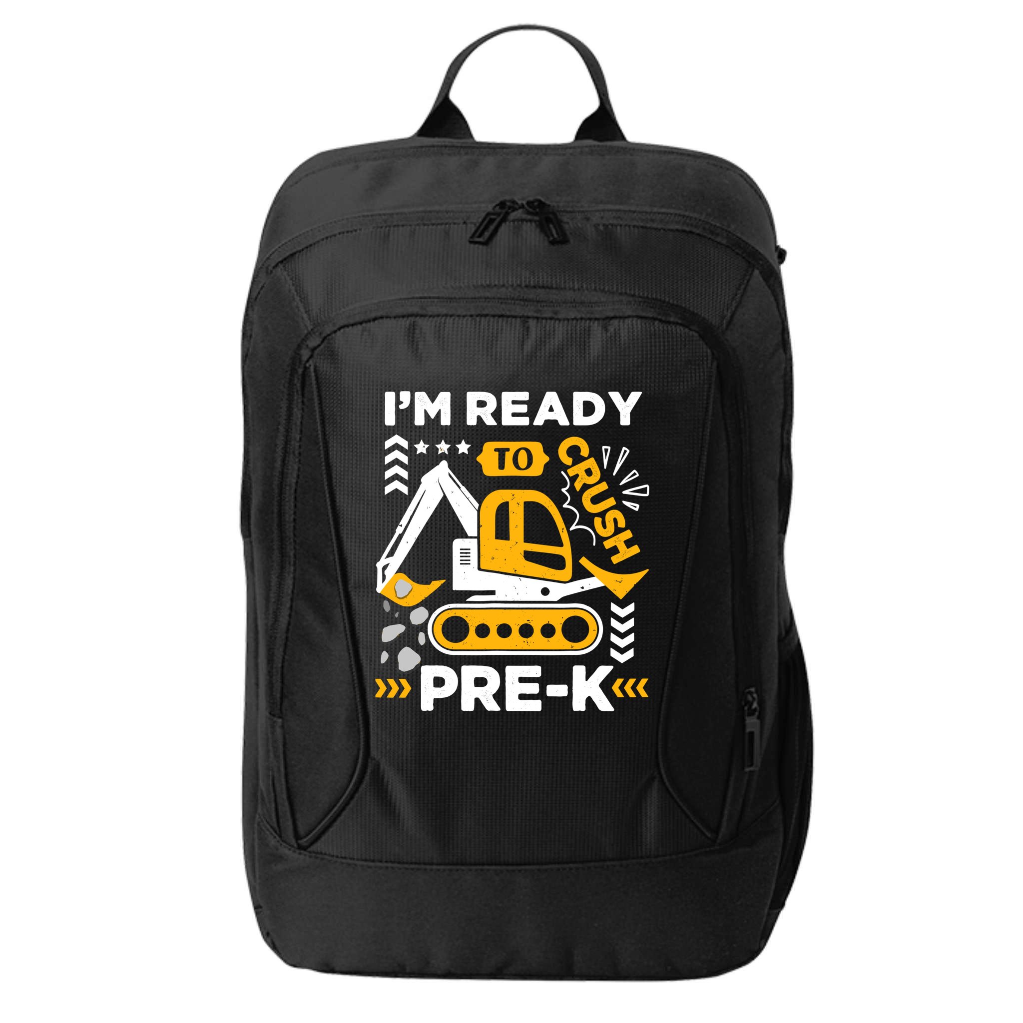 Ready To Crush Preschool Prek Construction Truck Boy City Backpack