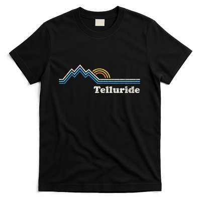 Retro Telluride Colorado Vintage Sunrise Mountains T-Shirt