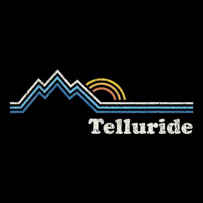 Retro Telluride Colorado Vintage Sunrise Mountains T-Shirt