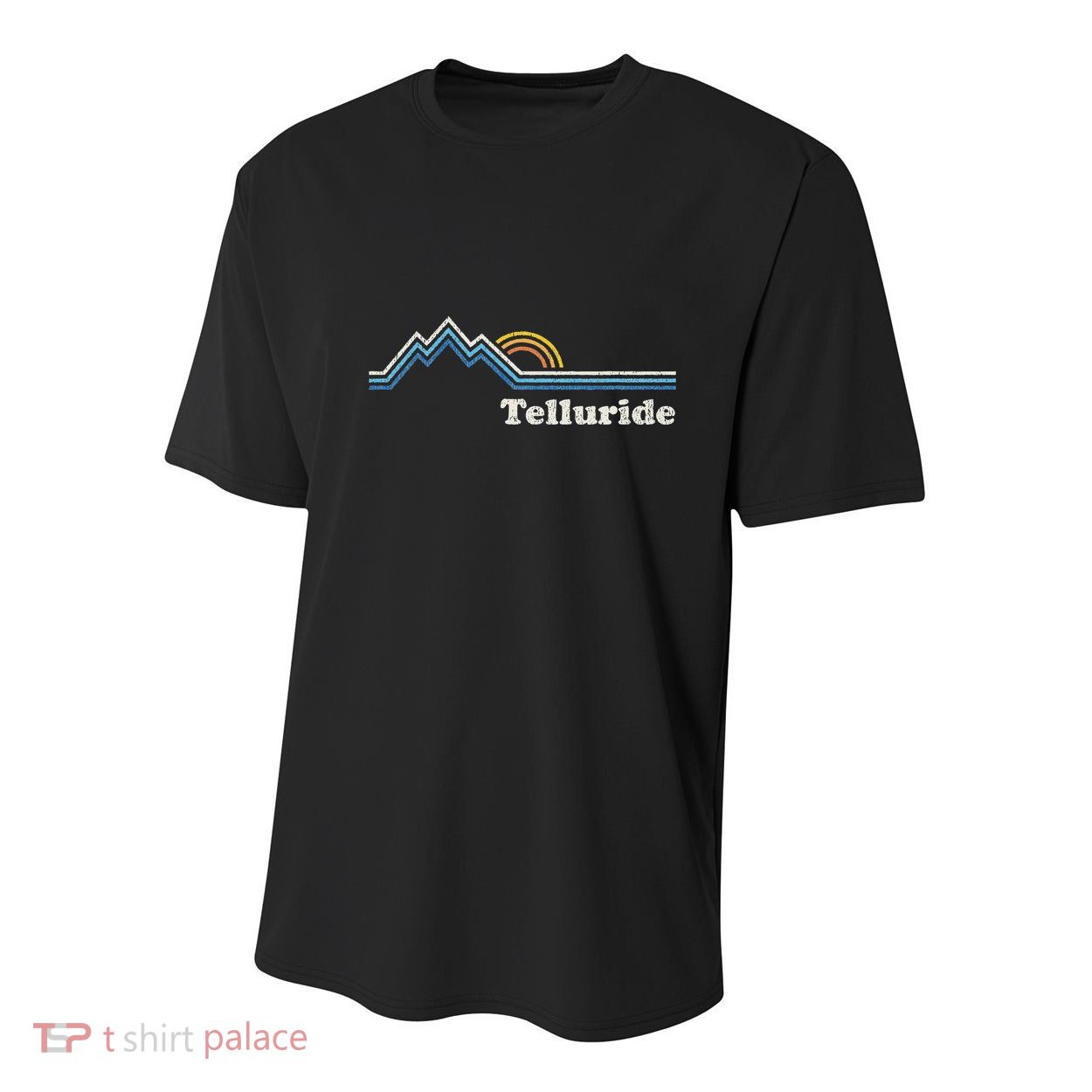 Retro Telluride Colorado Vintage Sunrise Mountains Youth Performance Sprint T-Shirt