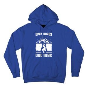 Road Trip Camping Vacation Summer Crew Travel Music Lover Cool Gift Tall Hoodie