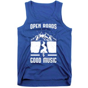 Road Trip Camping Vacation Summer Crew Travel Music Lover Cool Gift Tank Top