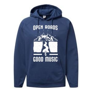 Road Trip Camping Vacation Summer Crew Travel Music Lover Cool Gift Performance Fleece Hoodie