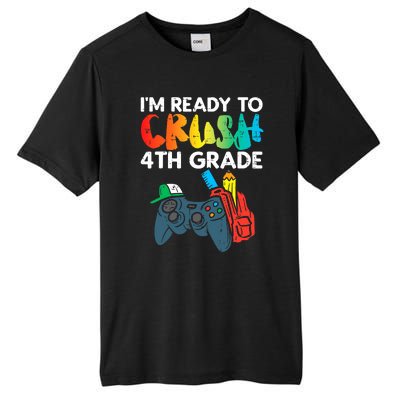 Ready To Crush 4th Grade Fourth Video Gamer First Day Boys Tall Fusion ChromaSoft Performance T-Shirt