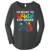 Ready To Crush 4th Grade Fourth Video Gamer First Day Boys Women's Perfect Tri Tunic Long Sleeve Shirt