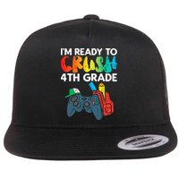 Ready To Crush 4th Grade Fourth Video Gamer First Day Boys Flatbill Hat