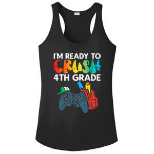 Ready To Crush 4th Grade Fourth Video Gamer First Day Boys Ladies PosiCharge Competitor Racerback Tank