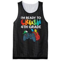 Ready To Crush 4th Grade Fourth Video Gamer First Day Boys Mesh Reversible Basketball Jersey Tank