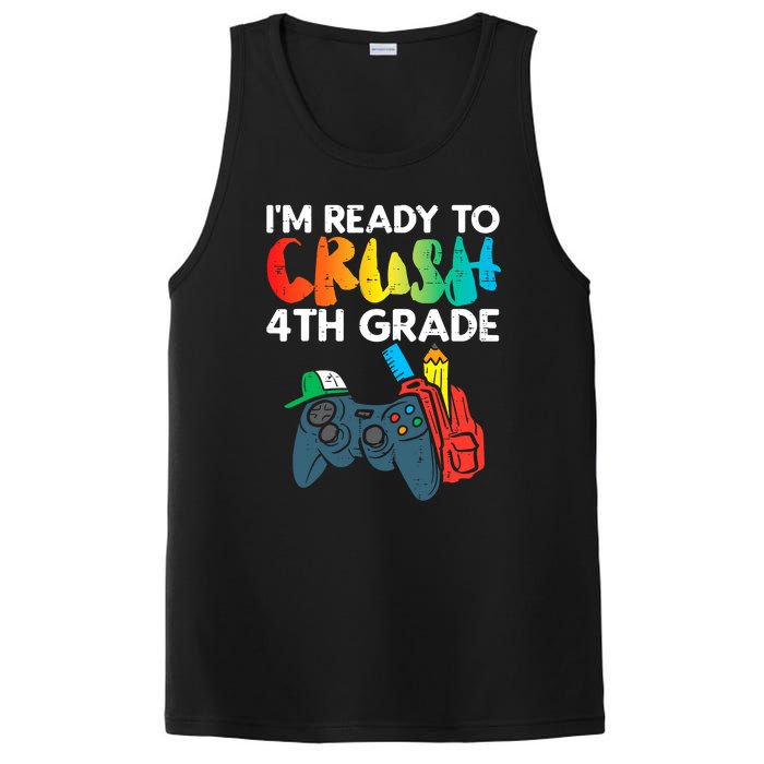 Ready To Crush 4th Grade Fourth Video Gamer First Day Boys PosiCharge Competitor Tank