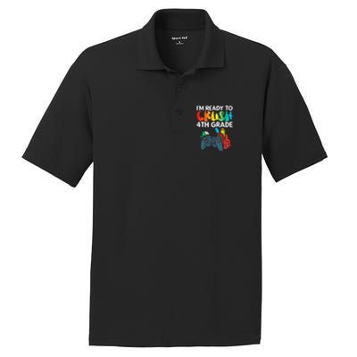 Ready To Crush 4th Grade Fourth Video Gamer First Day Boys PosiCharge RacerMesh Polo