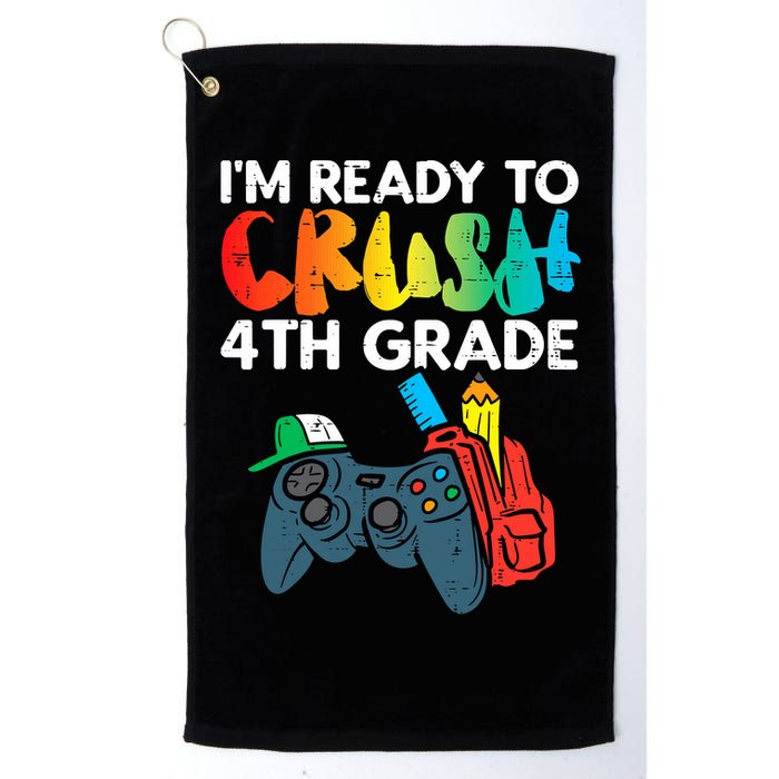 Ready To Crush 4th Grade Fourth Video Gamer First Day Boys Golf Towel