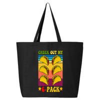 Retro Taco Check Out My 6 Pack Six Pack Mexican Groovy 25L Jumbo Tote
