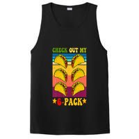 Retro Taco Check Out My 6 Pack Six Pack Mexican Groovy PosiCharge Competitor Tank