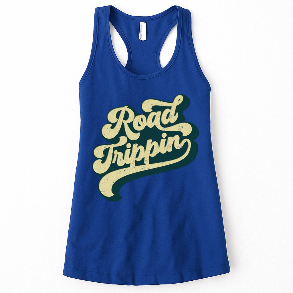 Road Trippin Cool Retro Vintage Road Trip Gift Womens Tank Top