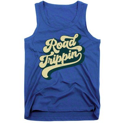 Road Trippin Cool Retro Vintage Road Trip Gift Tank Top