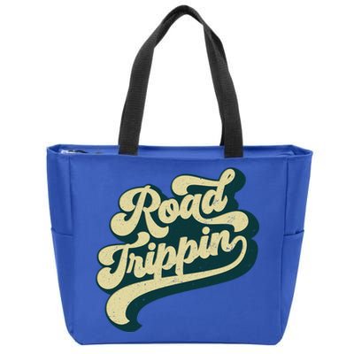 Road Trippin Cool Retro Vintage Road Trip Gift Zip Tote Bag