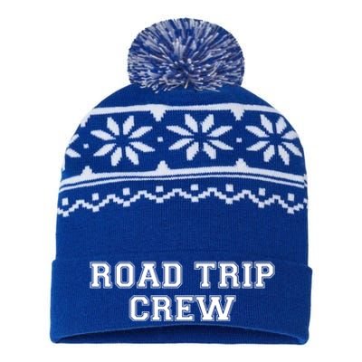 Road Trip Crew Gift Matching Family Vacation Rv Road Trip Gift USA-Made Snowflake Beanie