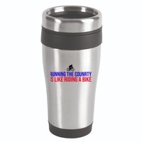 Running The Country Is Like Riding A Bike Joe Biden Funny 16oz Travel Tumbler