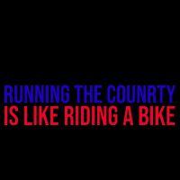 Running The Country Is Like Riding A Bike Joe Biden Funny 16oz Travel Tumbler