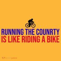 Running The Country Is Like Riding A Bike Joe Biden Funny Sustainable Knit Beanie