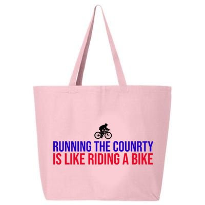 Running The Country Is Like Riding A Bike Joe Biden Funny 25L Jumbo Tote