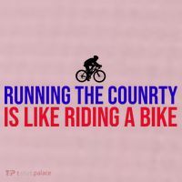 Running The Country Is Like Riding A Bike Joe Biden Funny 25L Jumbo Tote