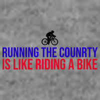 Running The Country Is Like Riding A Bike Joe Biden Funny Hooded Wearable Blanket