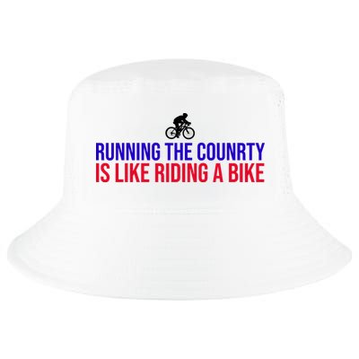 Running The Country Is Like Riding A Bike Joe Biden Funny Cool Comfort Performance Bucket Hat