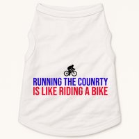 Running The Country Is Like Riding A Bike Joe Biden Funny Doggie Tank