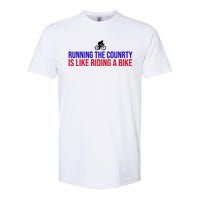 Running The Country Is Like Riding A Bike Joe Biden Funny Softstyle CVC T-Shirt