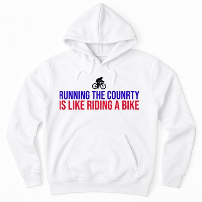 Running The Country Is Like Riding A Bike Joe Biden Funny Hoodie