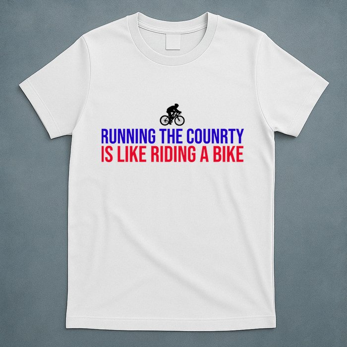 Running The Country Is Like Riding A Bike Joe Biden Funny T-Shirt