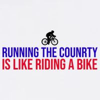 Running The Country Is Like Riding A Bike Joe Biden Funny T-Shirt