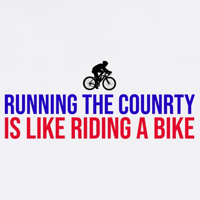 Running The Country Is Like Riding A Bike Joe Biden Funny T-Shirt