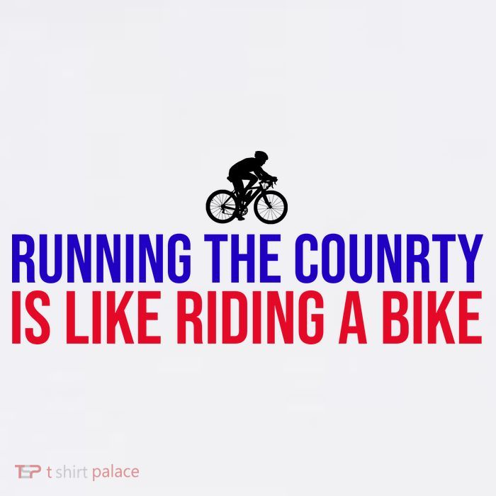 Running The Country Is Like Riding A Bike Joe Biden Funny Adult Drive Performance Visor