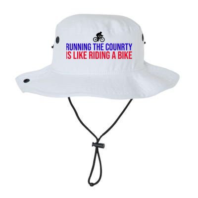 Running The Country Is Like Riding A Bike Joe Biden Funny Bucket Hat