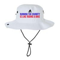 Running The Country Is Like Riding A Bike Joe Biden Funny Bucket Hat