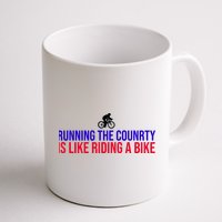 Running The Country Is Like Riding A Bike Joe Biden Funny Mug