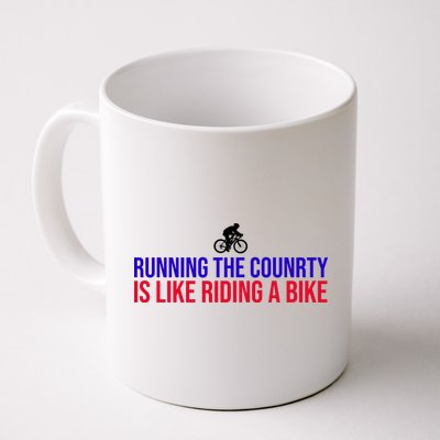 Running The Country Is Like Riding A Bike Joe Biden Funny Mug