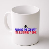 Running The Country Is Like Riding A Bike Joe Biden Funny Mug