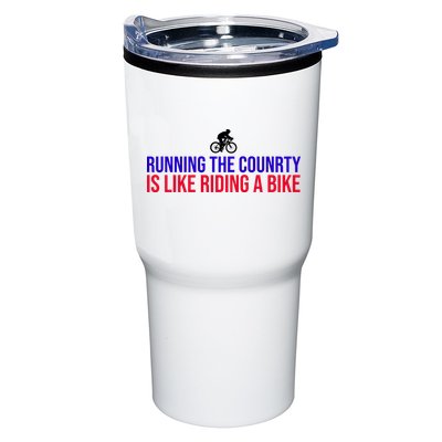 Running The Country Is Like Riding A Bike Joe Biden Funny Tumbler