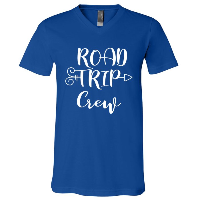 Road Trip Crew Family Vacation Traveling Cool Gift V-Neck T-Shirt