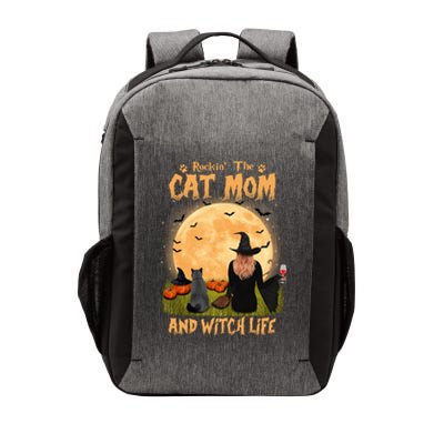 Rocking The Cat Mom Witch Life British Shorthair Halloween Cool Gift Vector Backpack