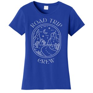 Road Trip Crew Funny Travel Family Matching Minimalistic Art Gift Women's T-Shirt