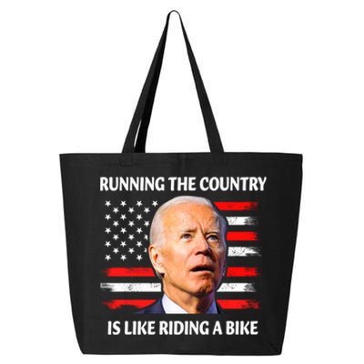 Running The Country Is Like Riding A Bike Joe Biden 25L Jumbo Tote