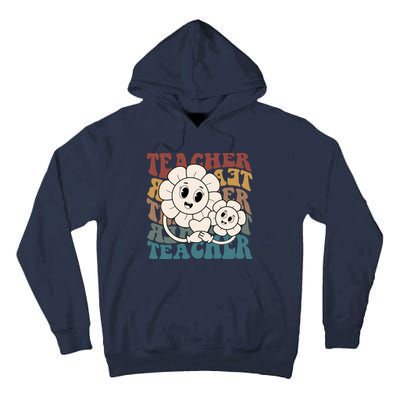 Retro Teacher Cute Gift Sunflower Heart Tall Hoodie